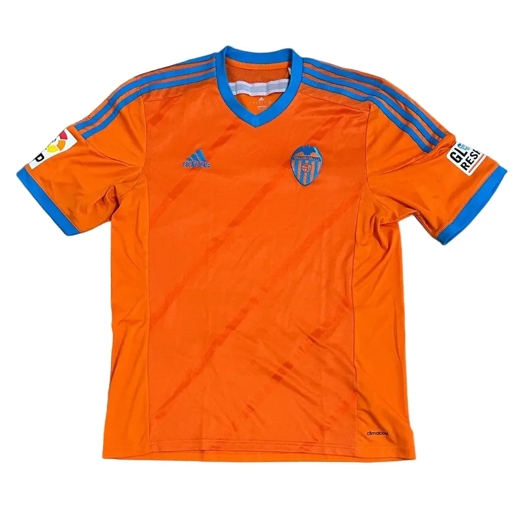 Vintage Adidas Valencia CF 2014 2015 Away Football Shirt Size L